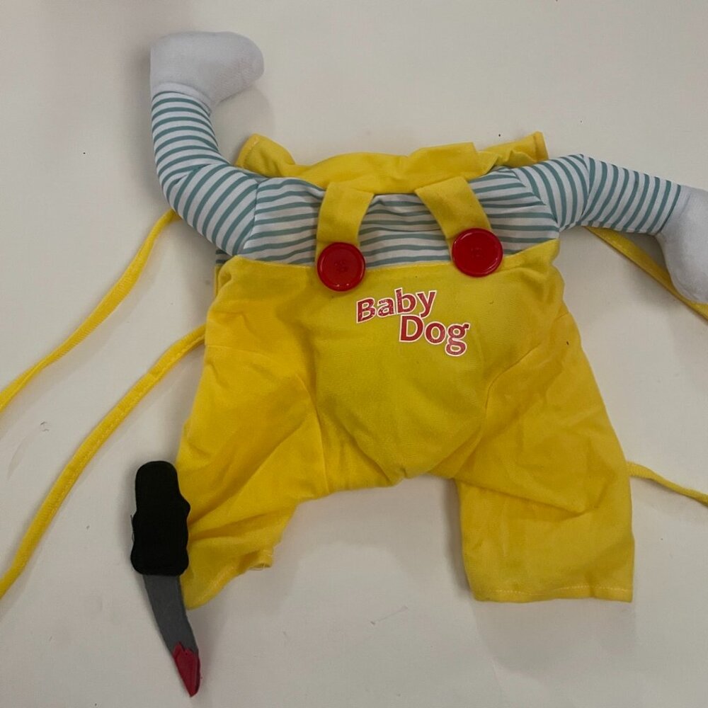Baby Dog Yellow Overall Costume